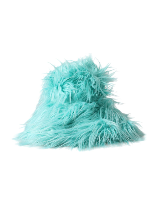 Fuzzy turquoise fabric item