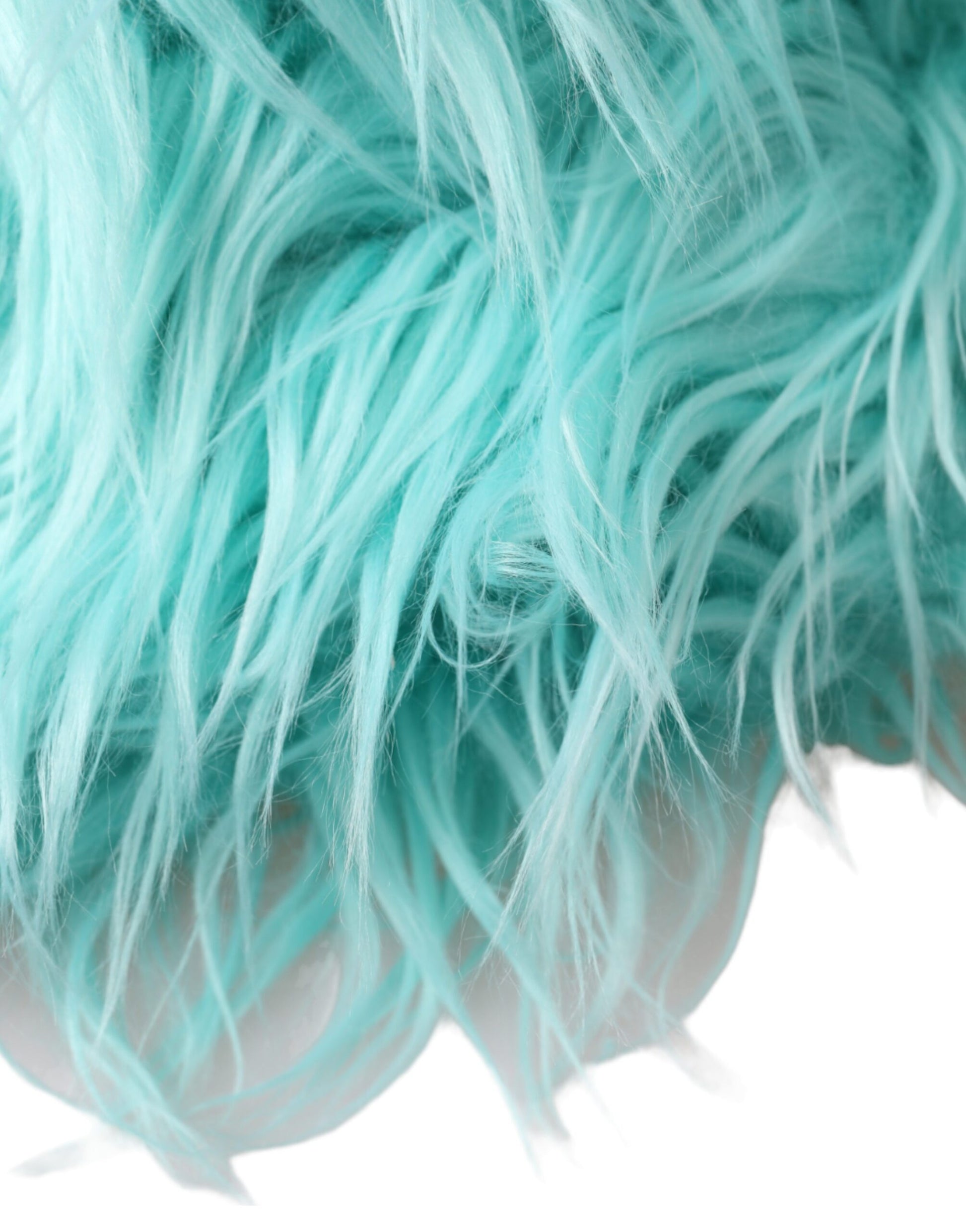 A close-up view of a dog's fur, which is predominantly blue in color