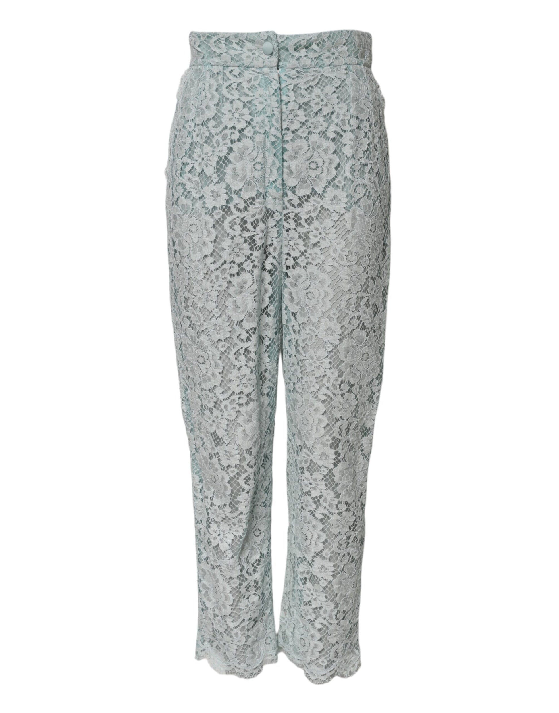 Pair of women's pants with lace pattern
