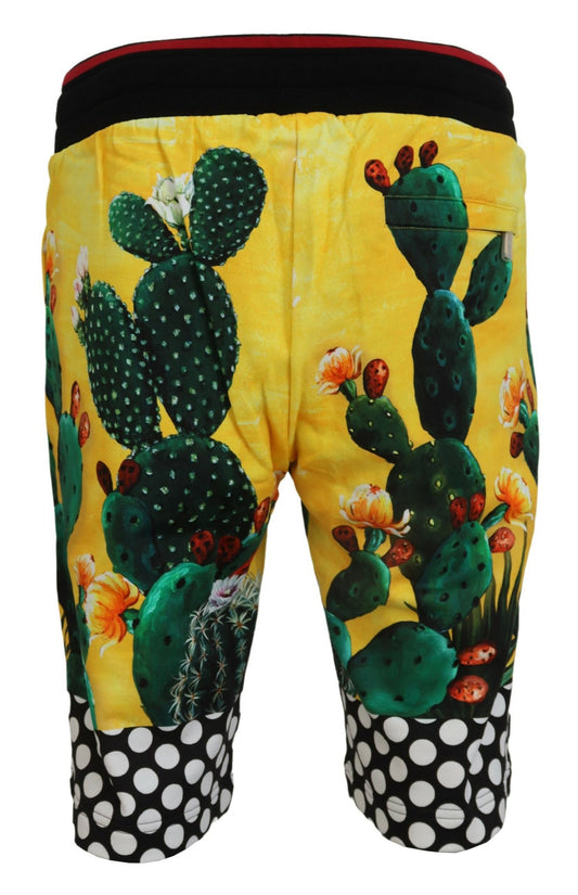 Shorts with cactus print
