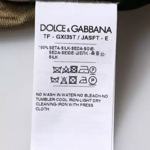 Tag on clothing item indicating brand and care instructions