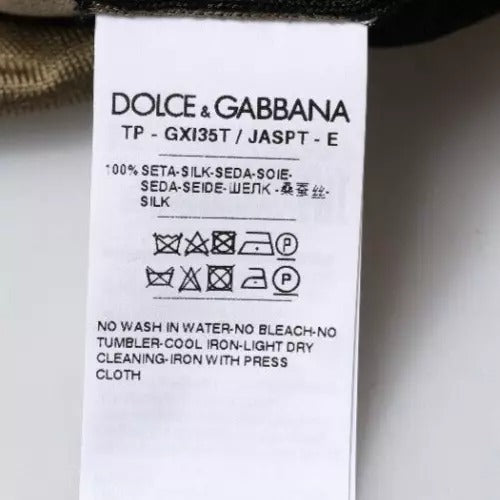 Tag on clothing item indicating brand and care instructions