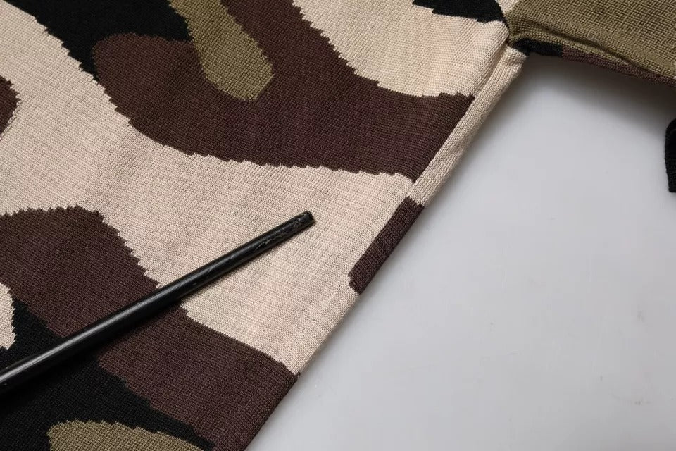 Camouflage fabric on a table