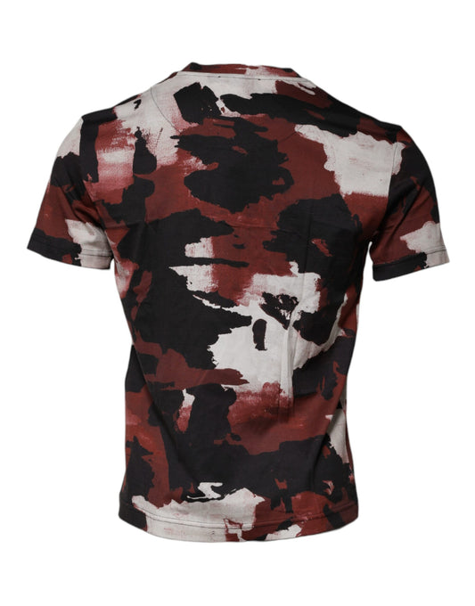 Camouflage print t-shirt on a mannequin torso