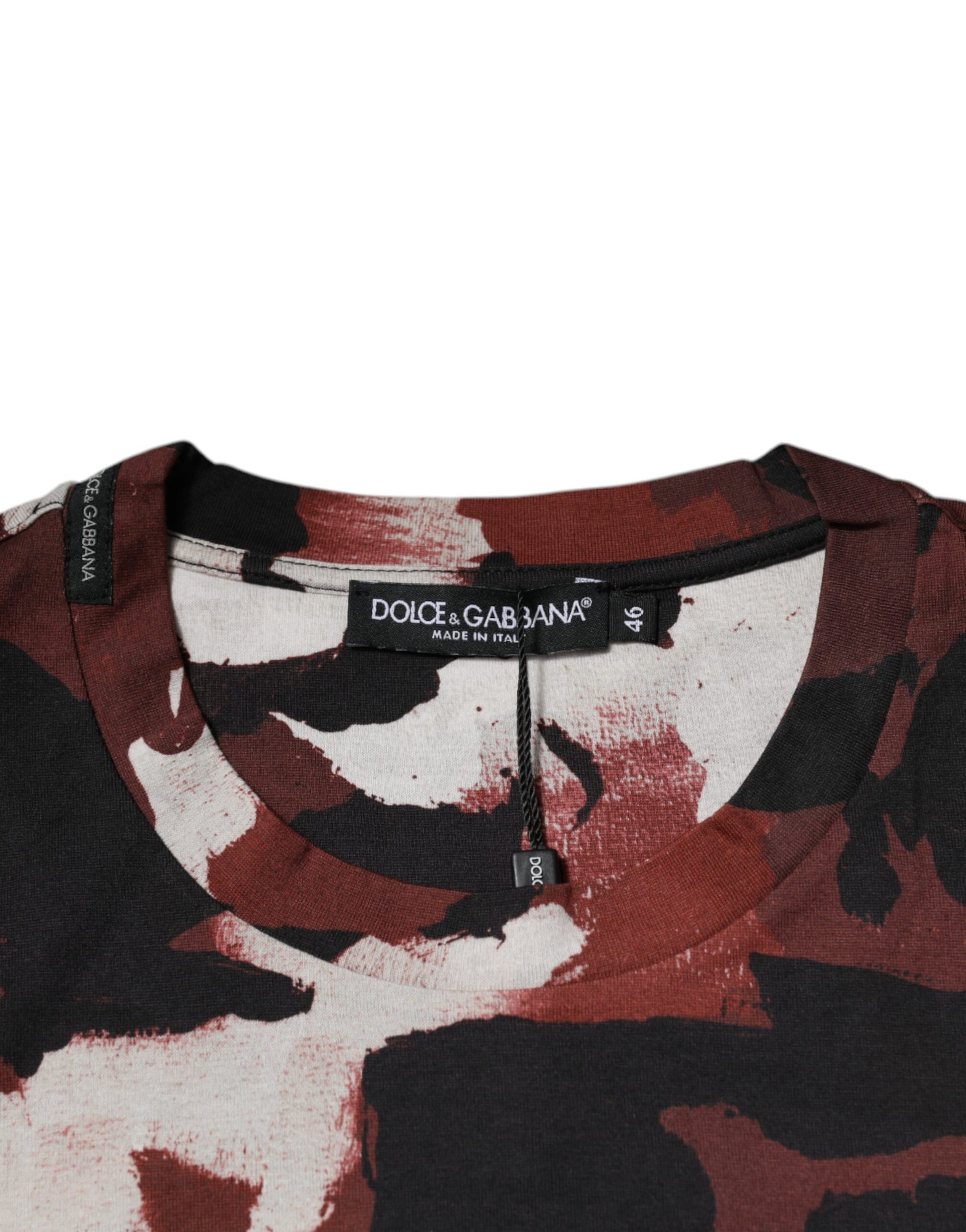 Camouflage print sweater with zippered neckline