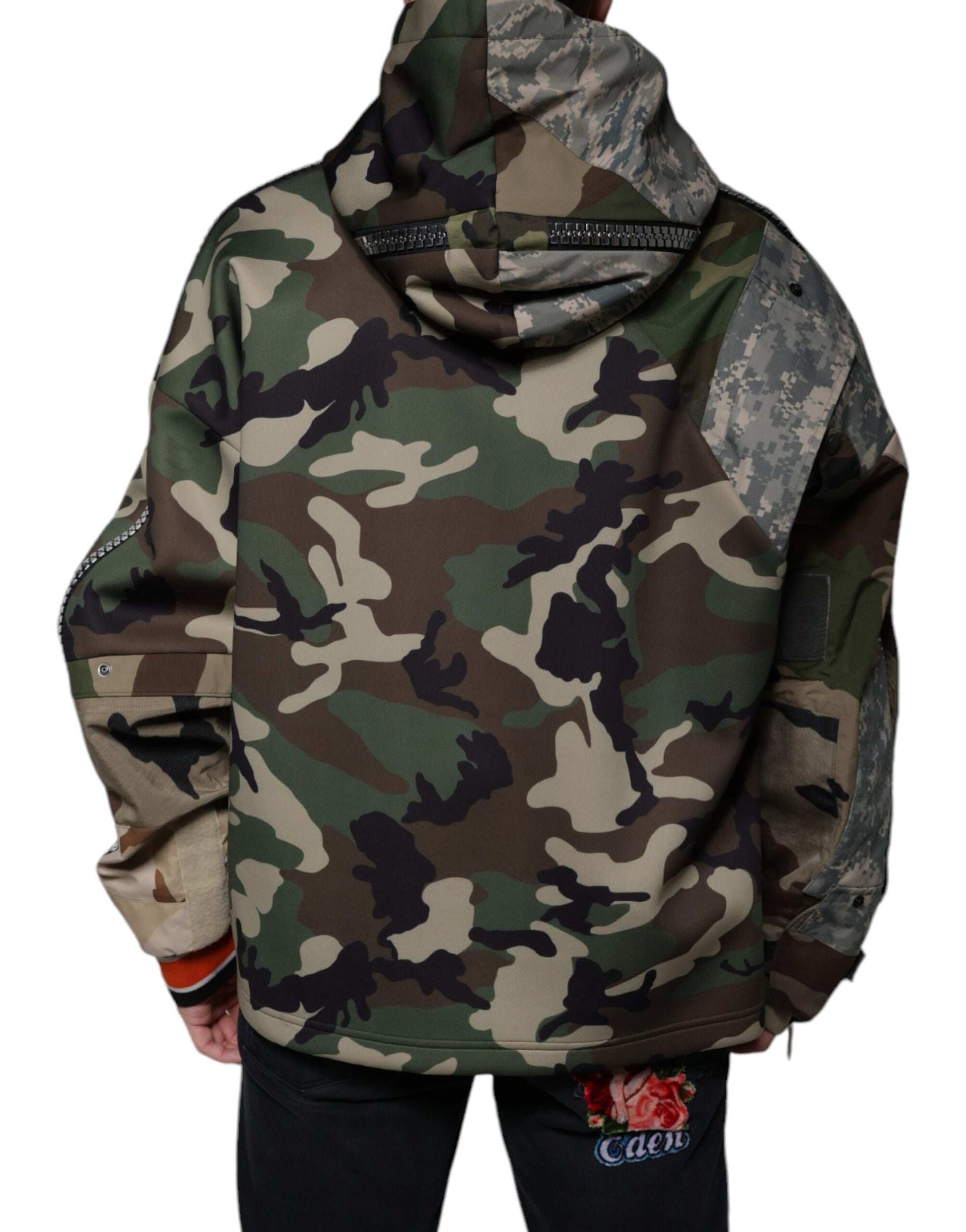 Camouflage hoodie with hood