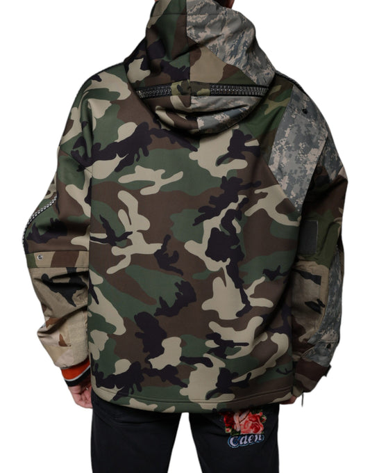 Camouflage hoodie with hood