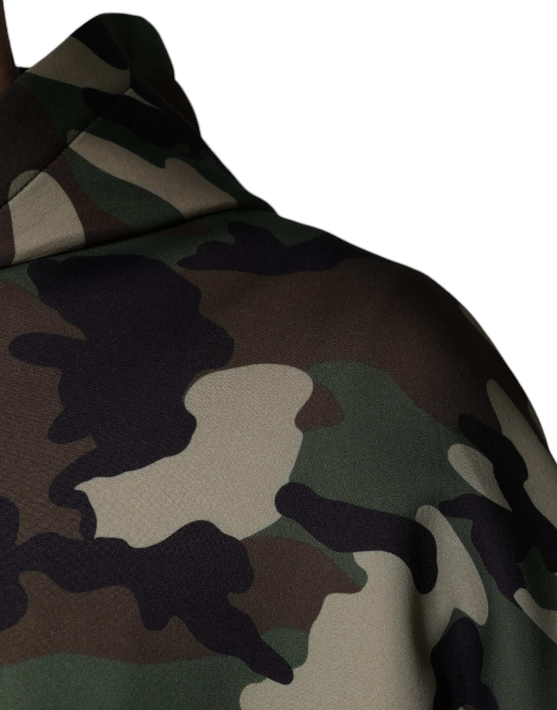 Camouflage hoodie on a mannequin