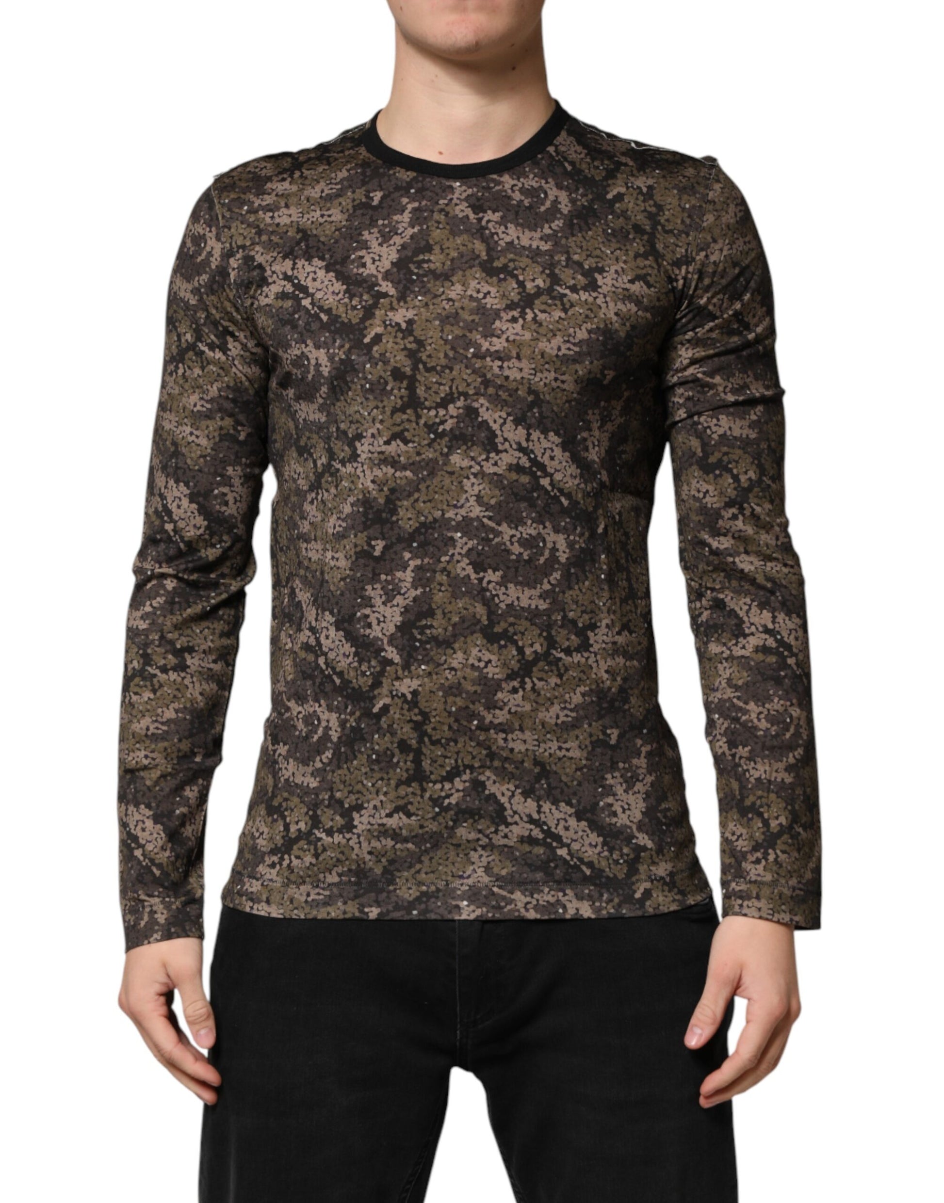 Long sleeve camouflage top