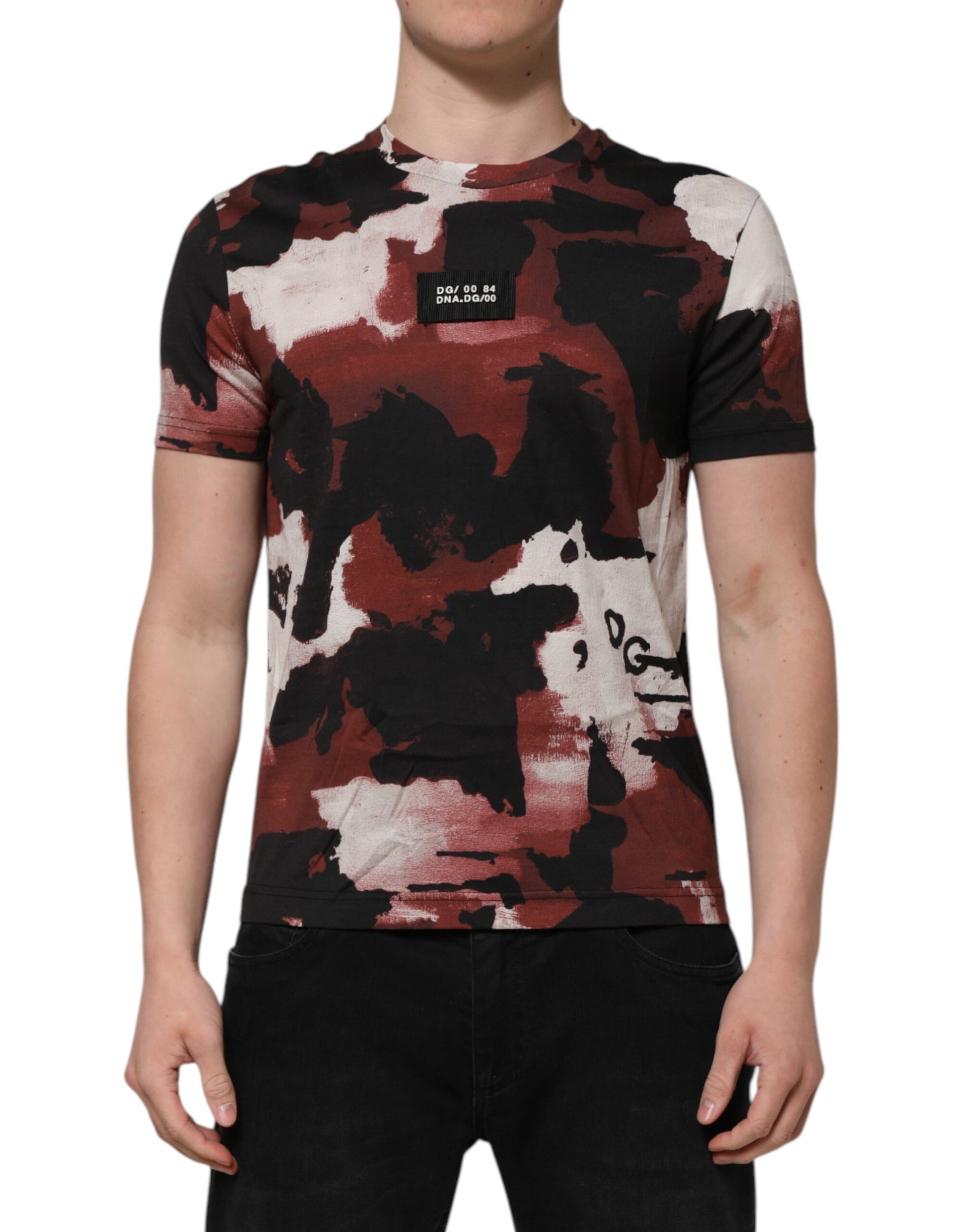 Mannequin wearing a tie-dye t-shirt