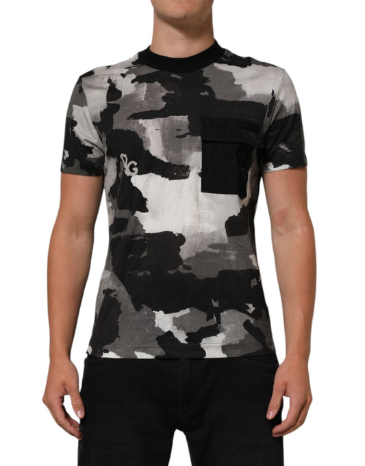 Camouflage print t-shirt on a mannequin