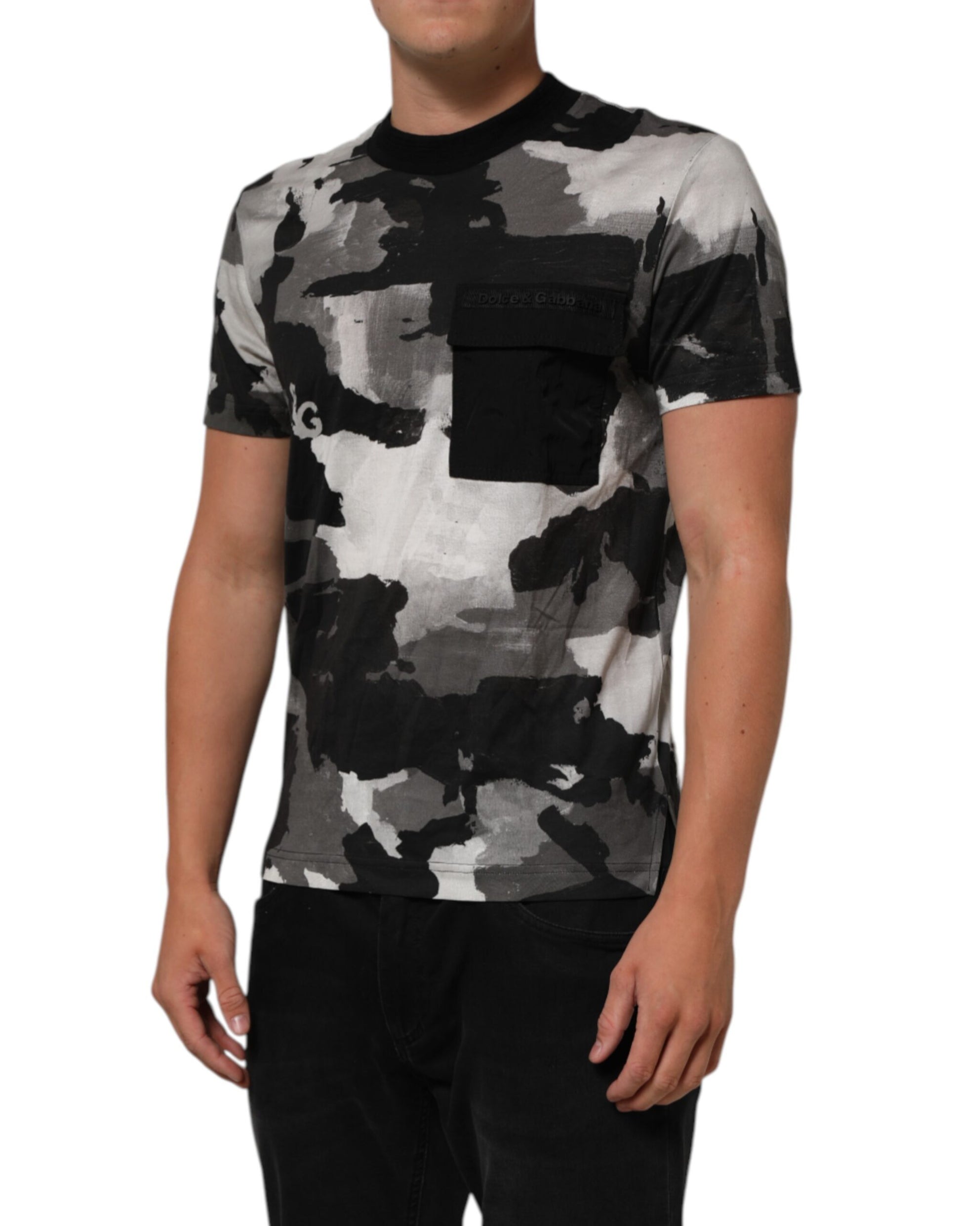 Camouflage print t-shirt on a mannequin