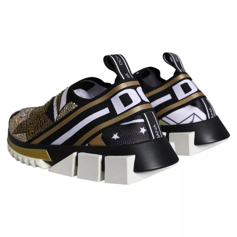 Pair of children's sneakers with colorful designs and patterns