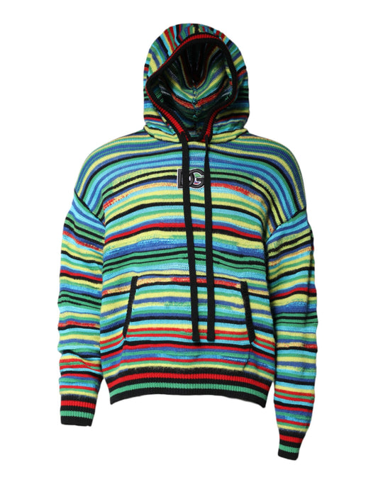 Colorful hoodie with stripes