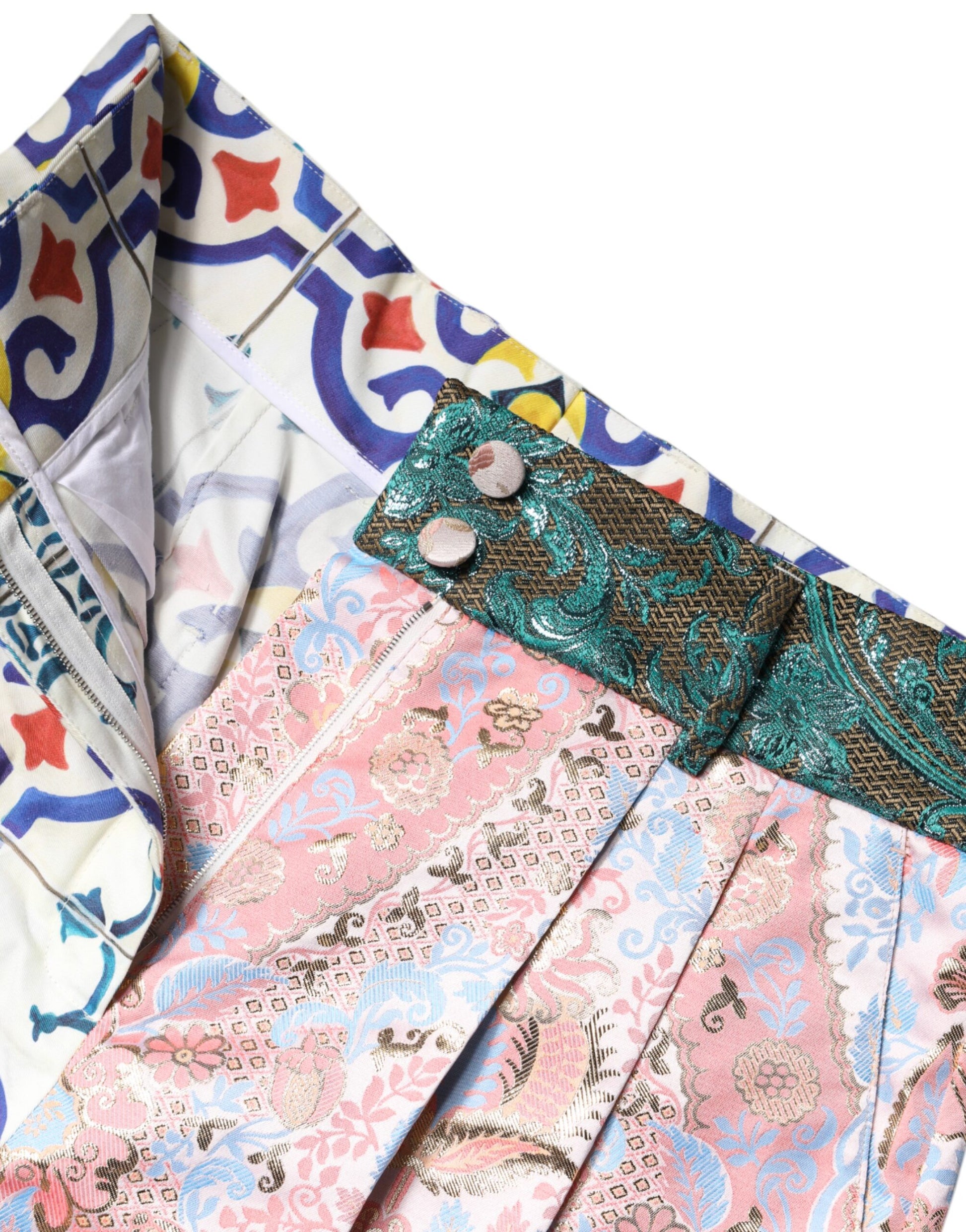 Colorful fabric with intricate patterns