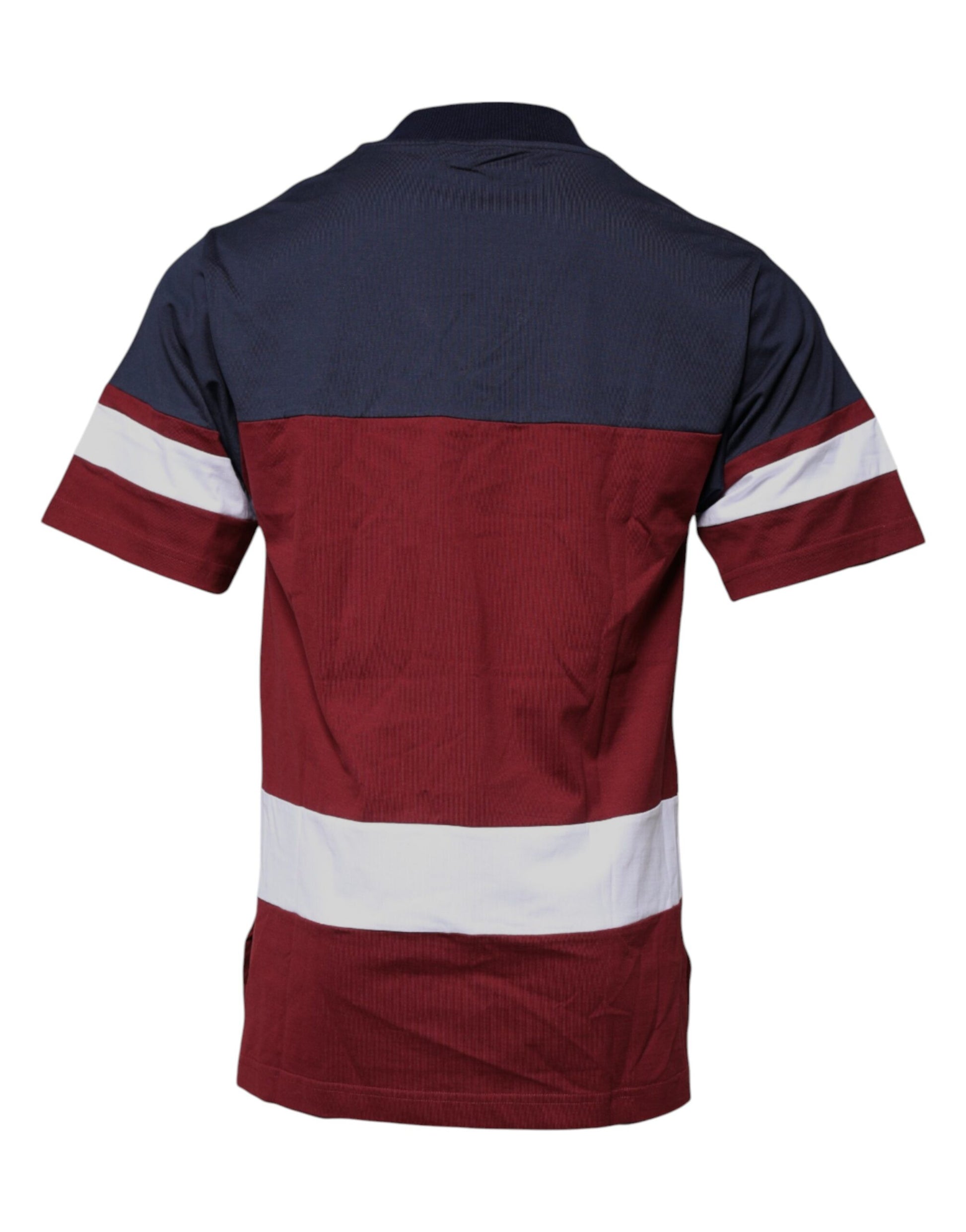 Red white and blue polo shirt