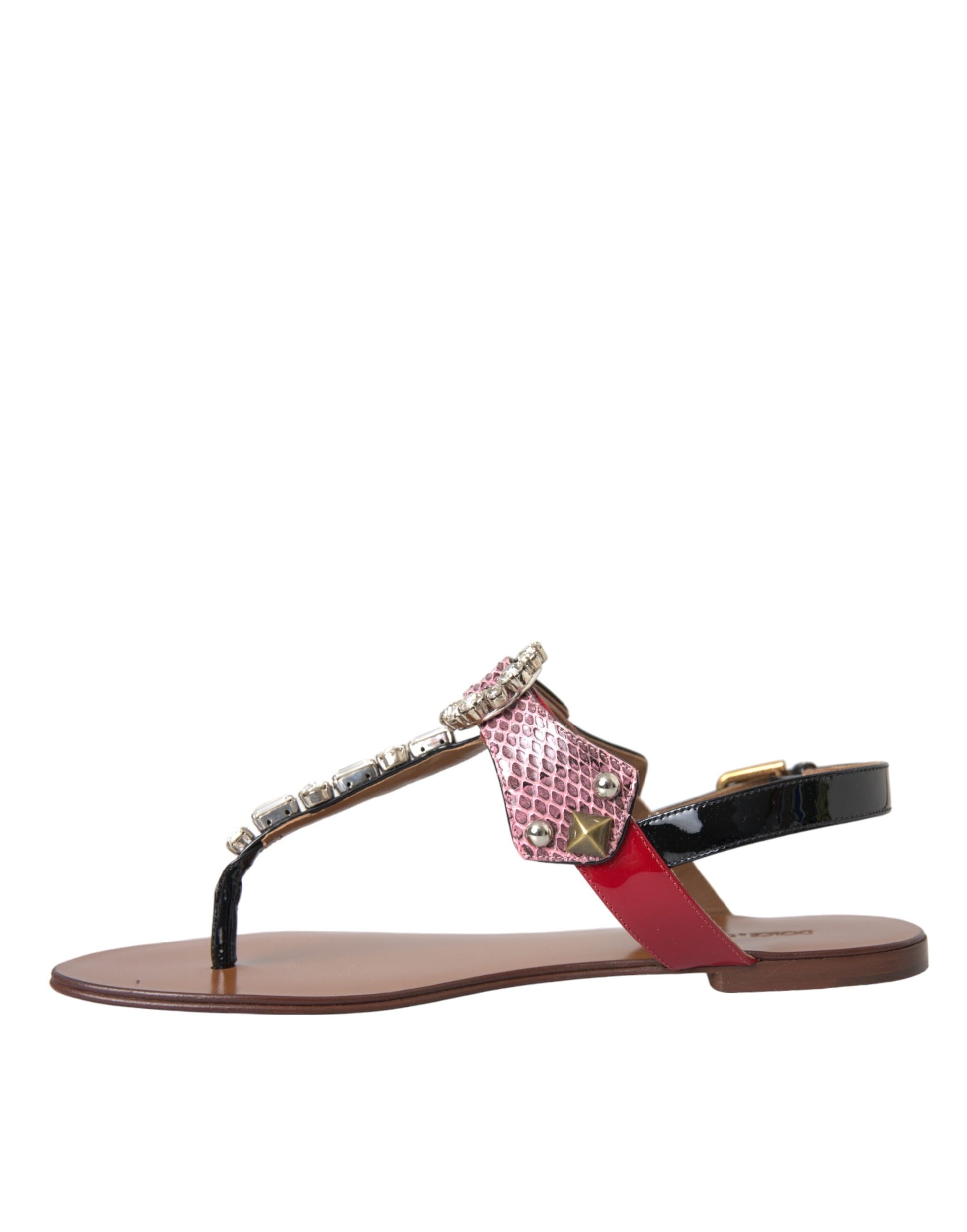 Pair of women's sandals with straps and embellishments