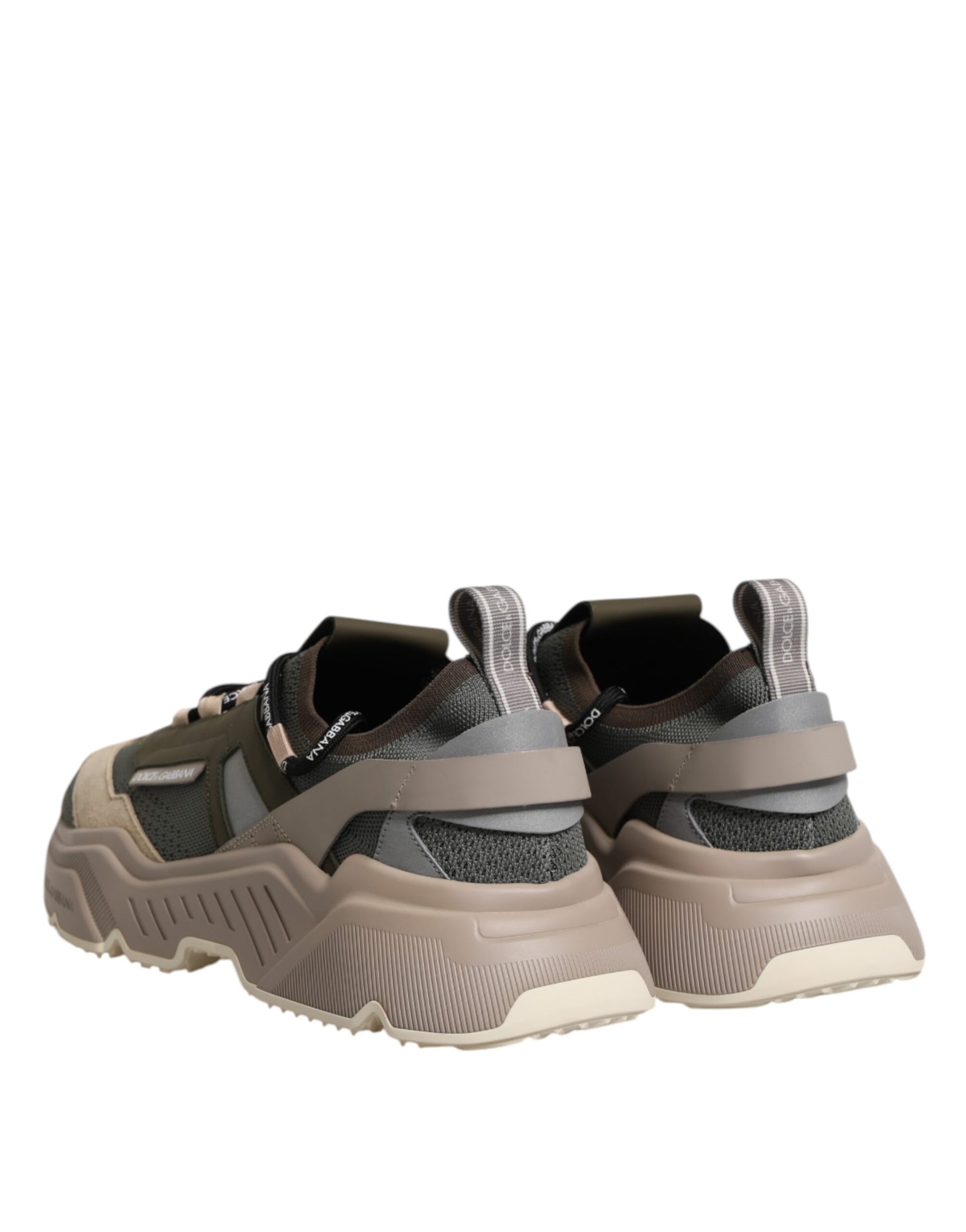 Brown and black sneakers with laces, featuring a low top design