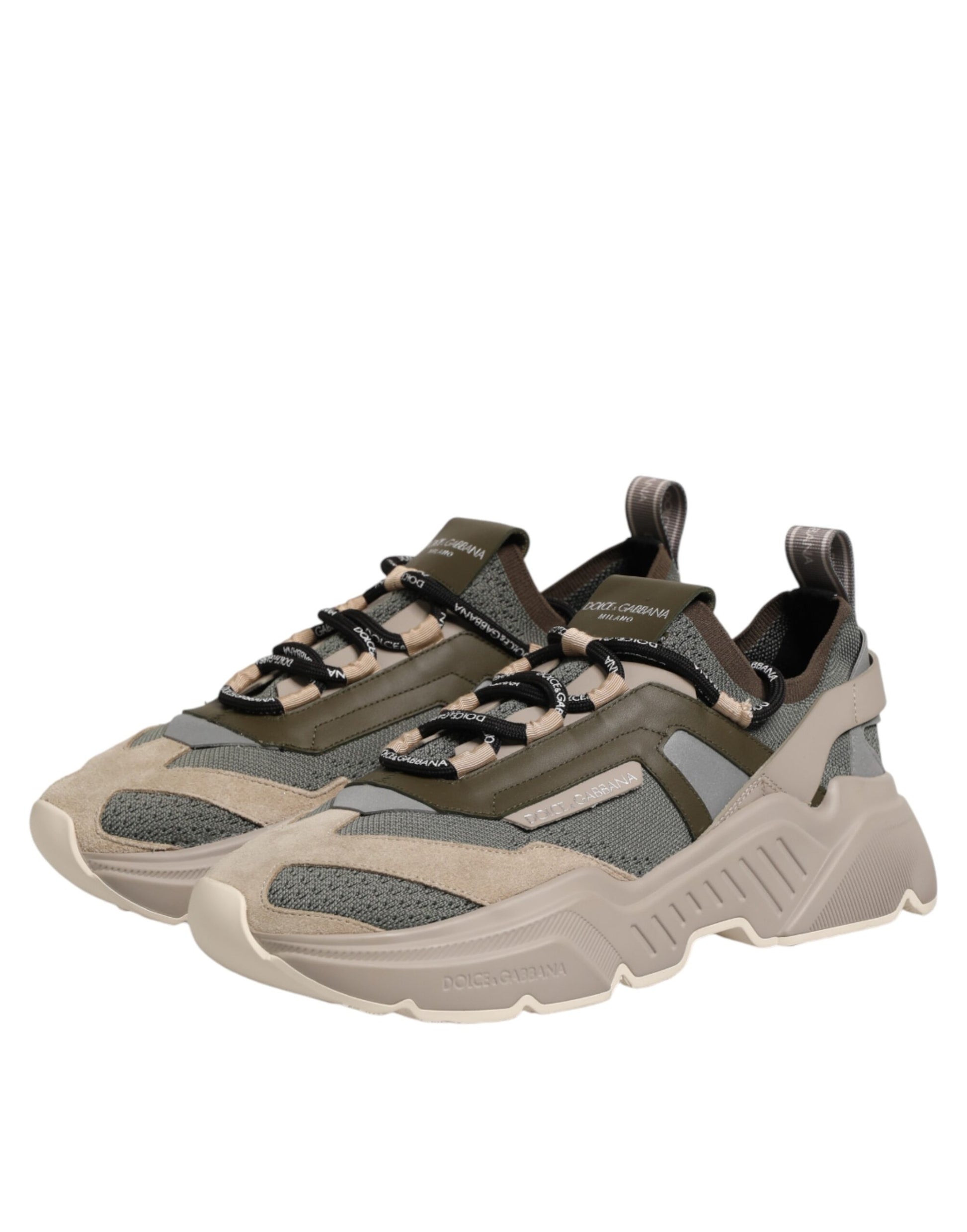 Brown and tan hiking shoe with laces