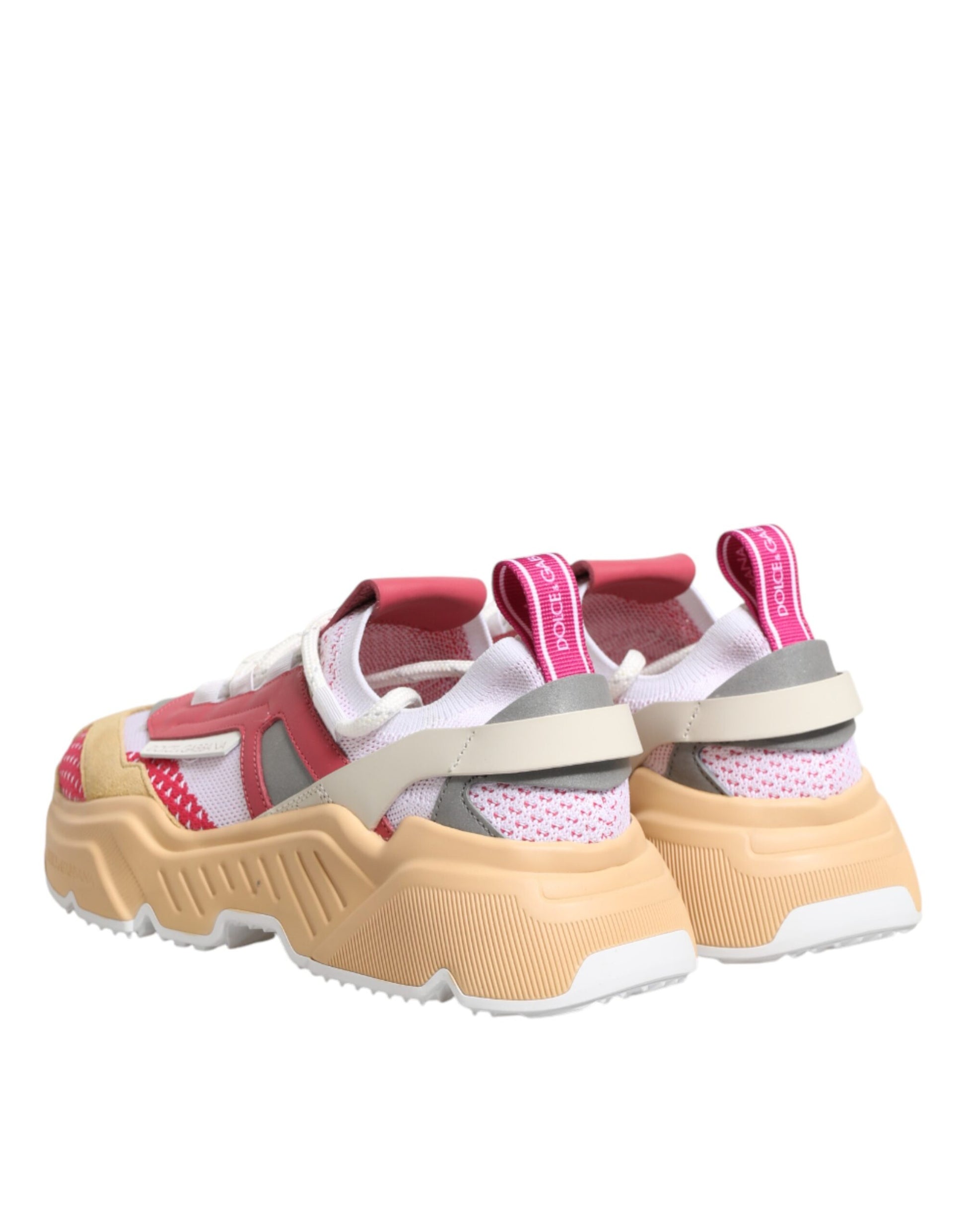 Pair of sneakers with red laces