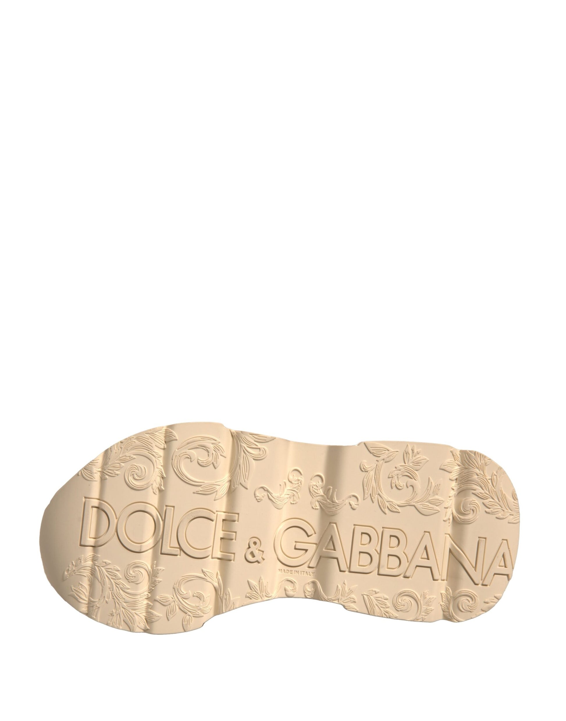 Gold D&G logo on a shoe