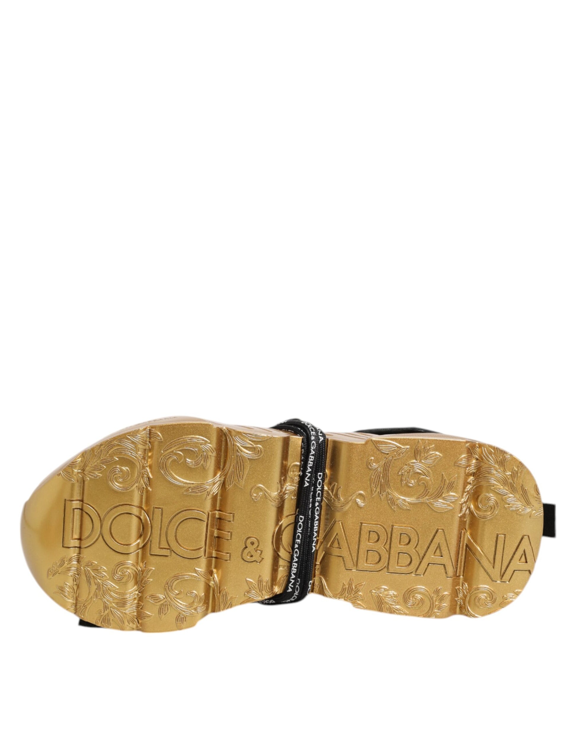 Gold shoe charm with brand name