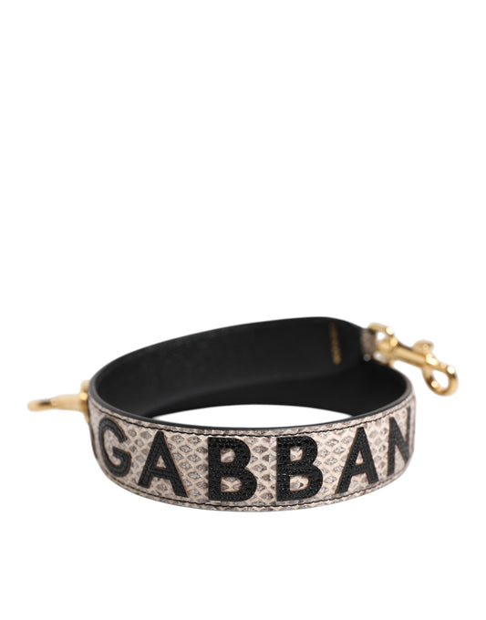 Bracelet with black strap and gold clasp