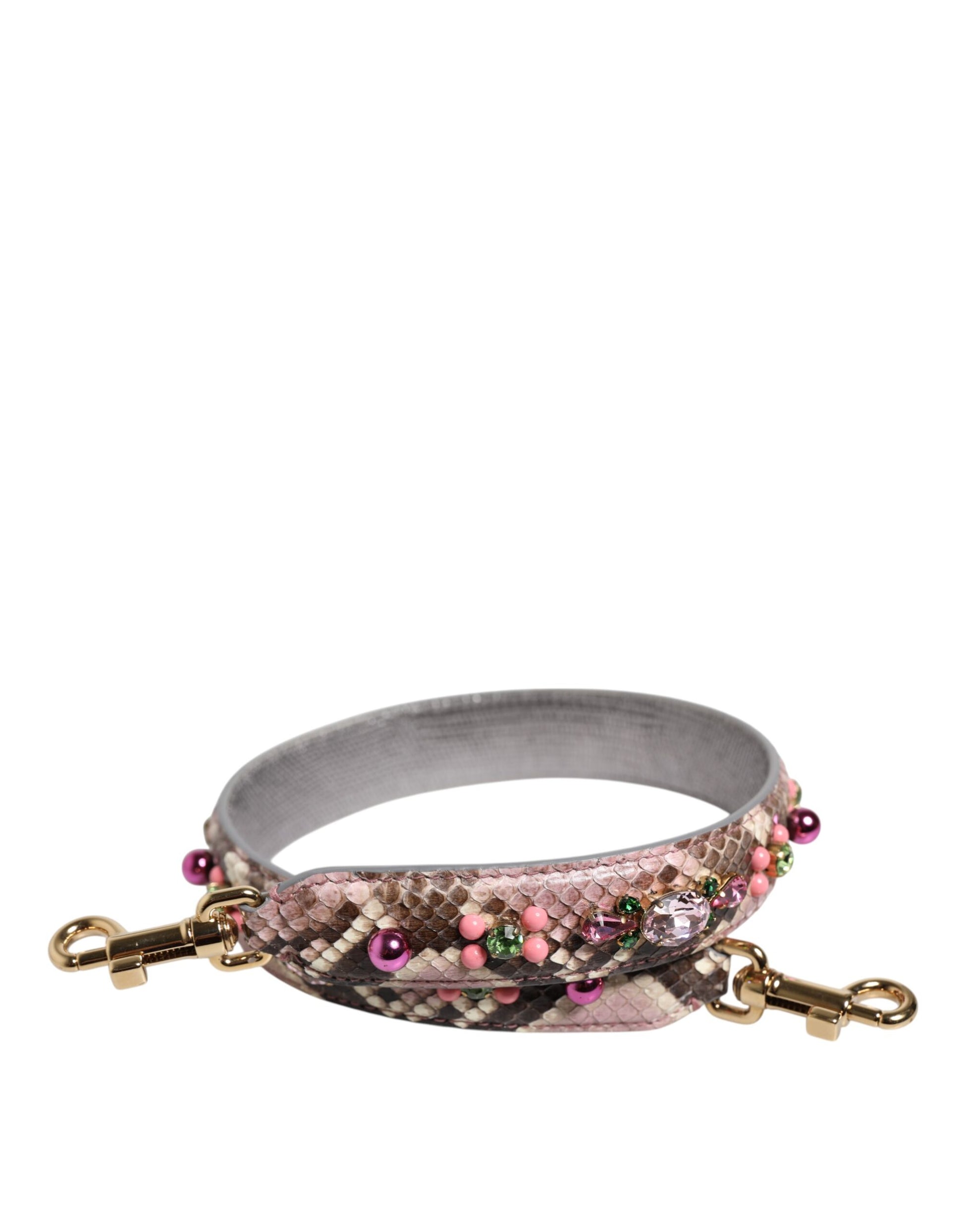 Bracelet with pink beads and gold clasp