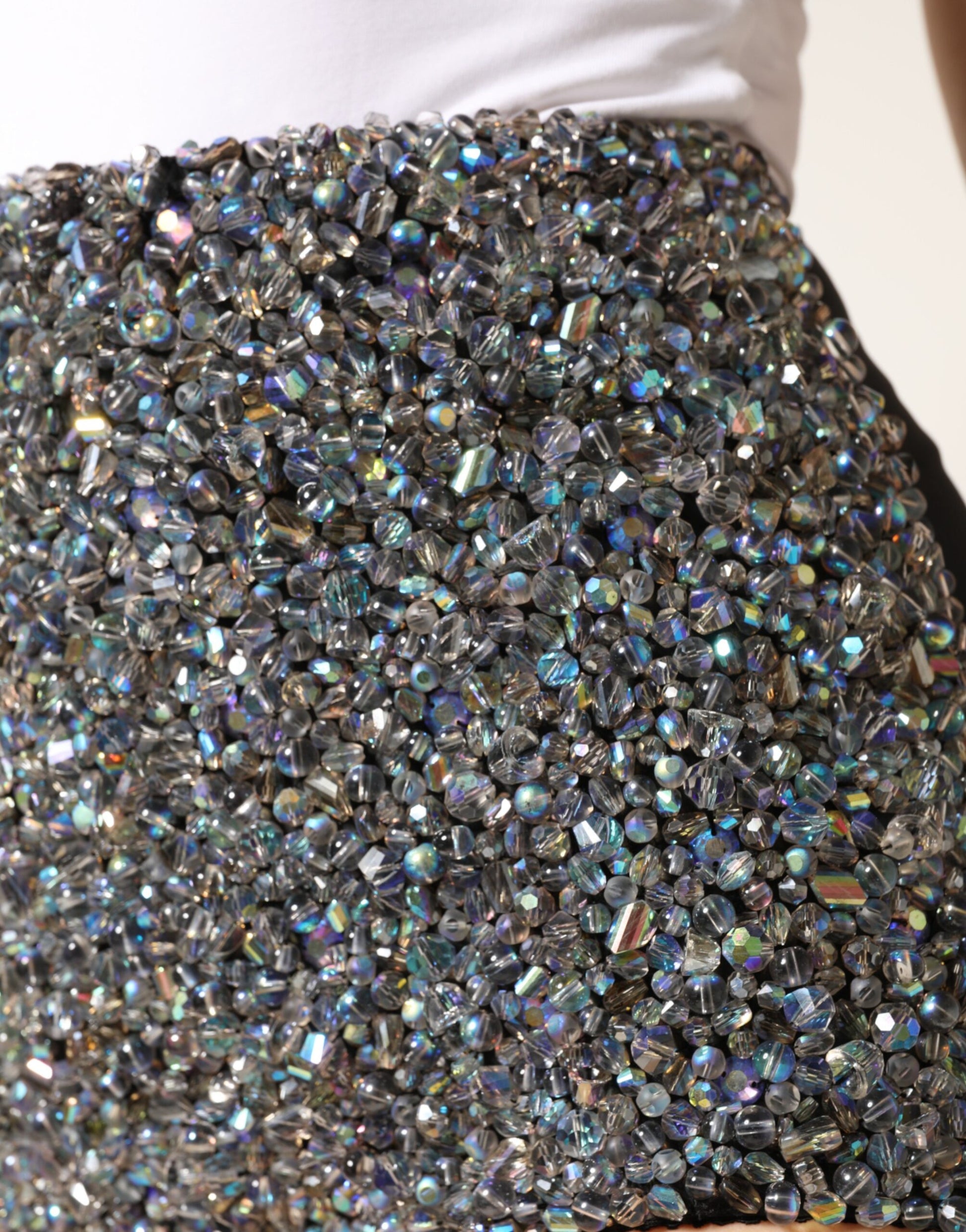 Shiny sequined skirt