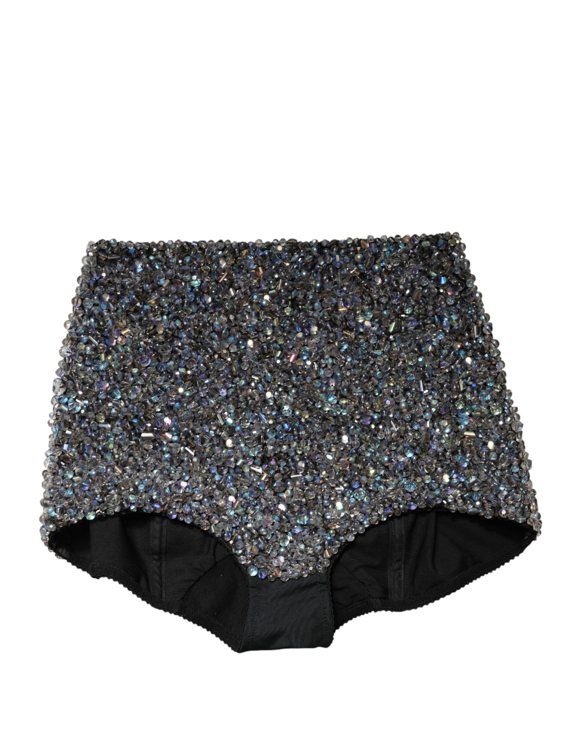 Black sequined women's underwear
