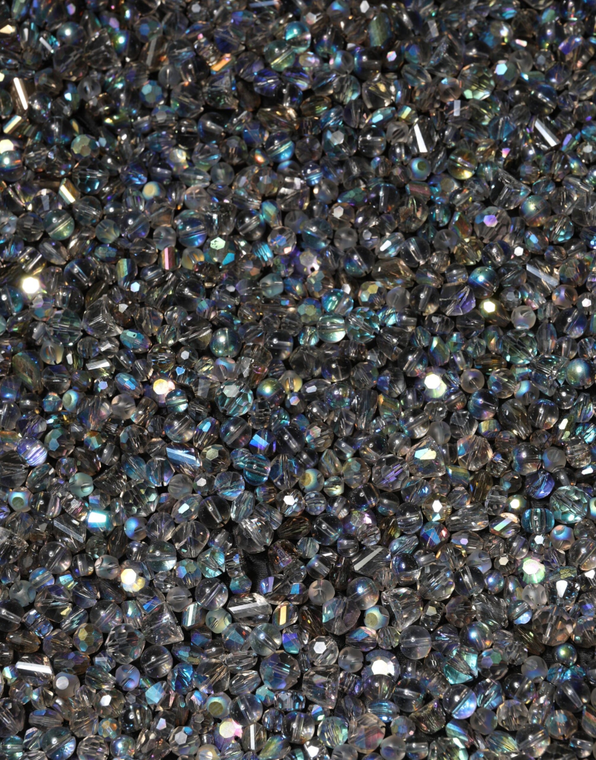 Blue glittery jewels