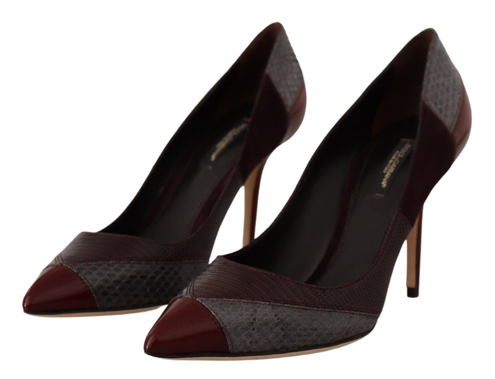 Pair of women's dress shoes with heels and pointed toes
