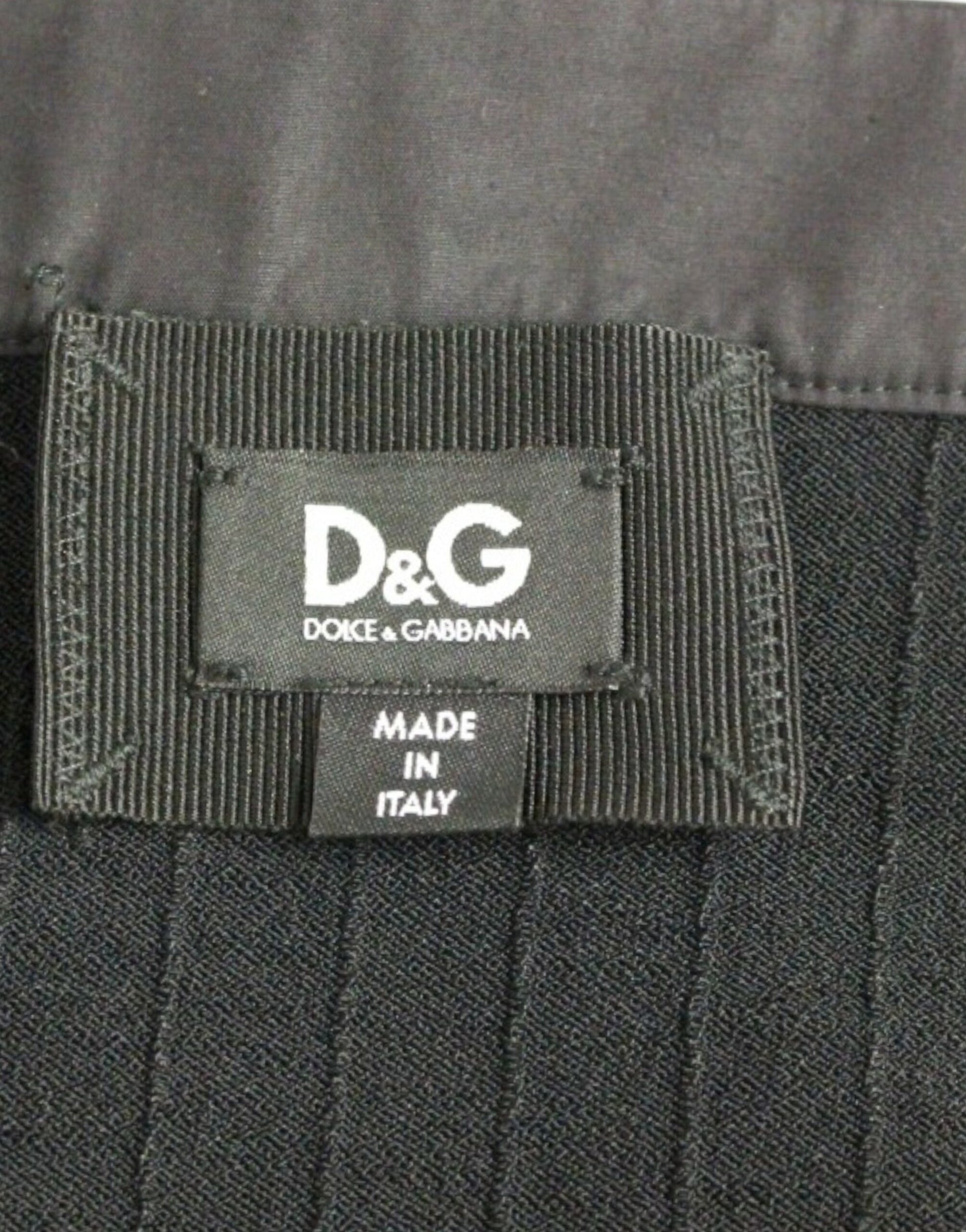 Black label on clothing