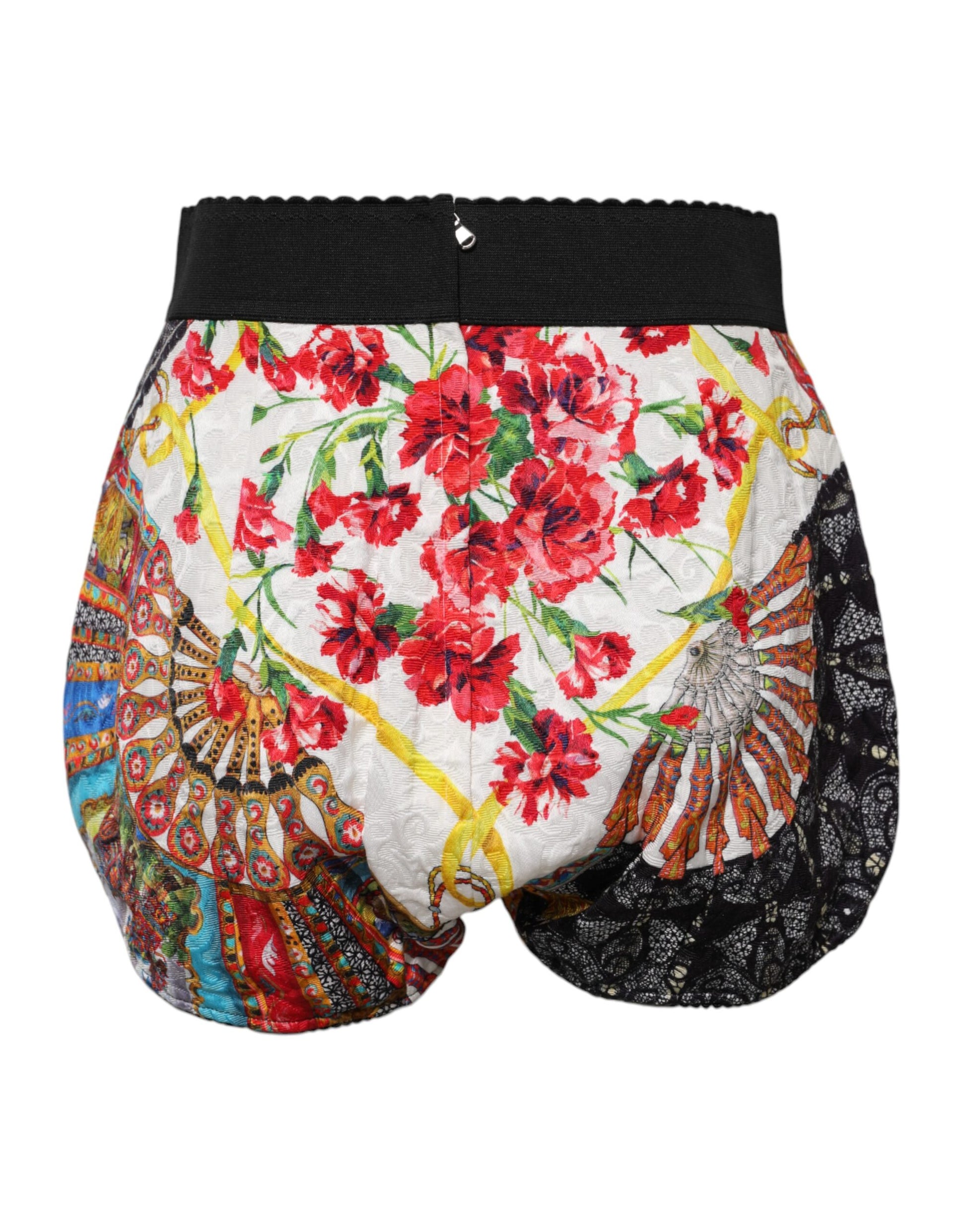 Colorful floral patterned boxer shorts
