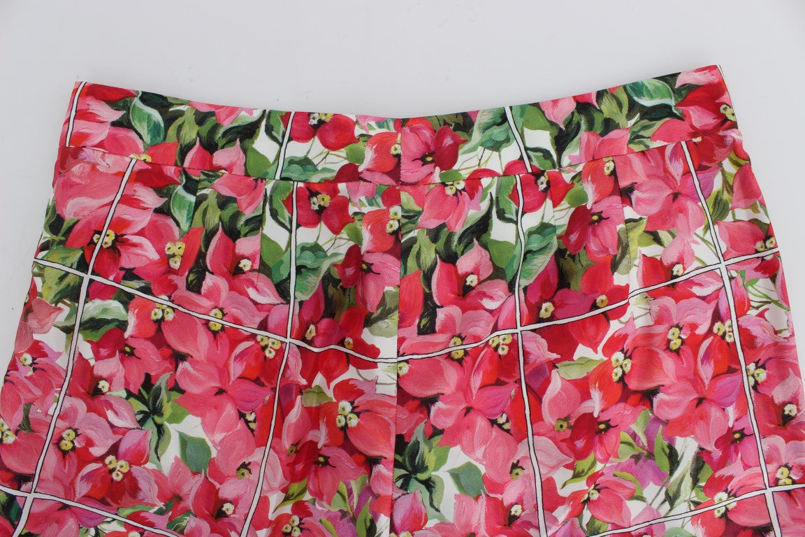 Skirt with red flowers on a white background