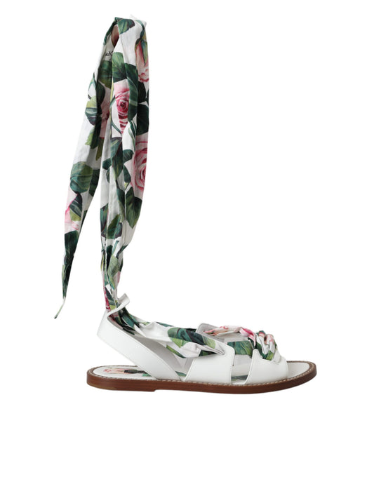 Floral print women's sandals