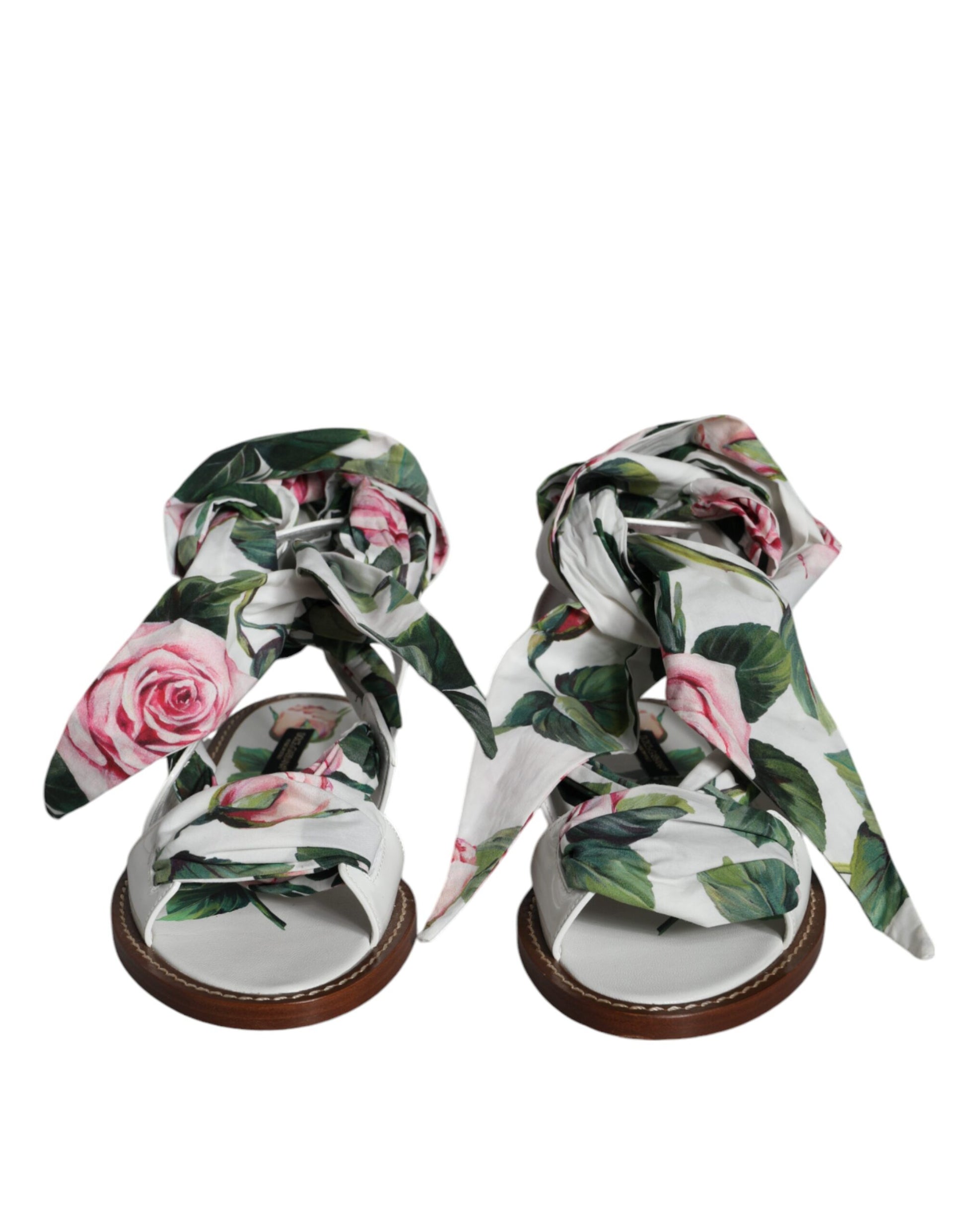 Pair of floral patterned sandals