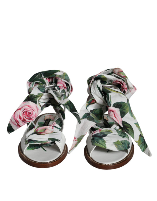 Pair of floral patterned sandals