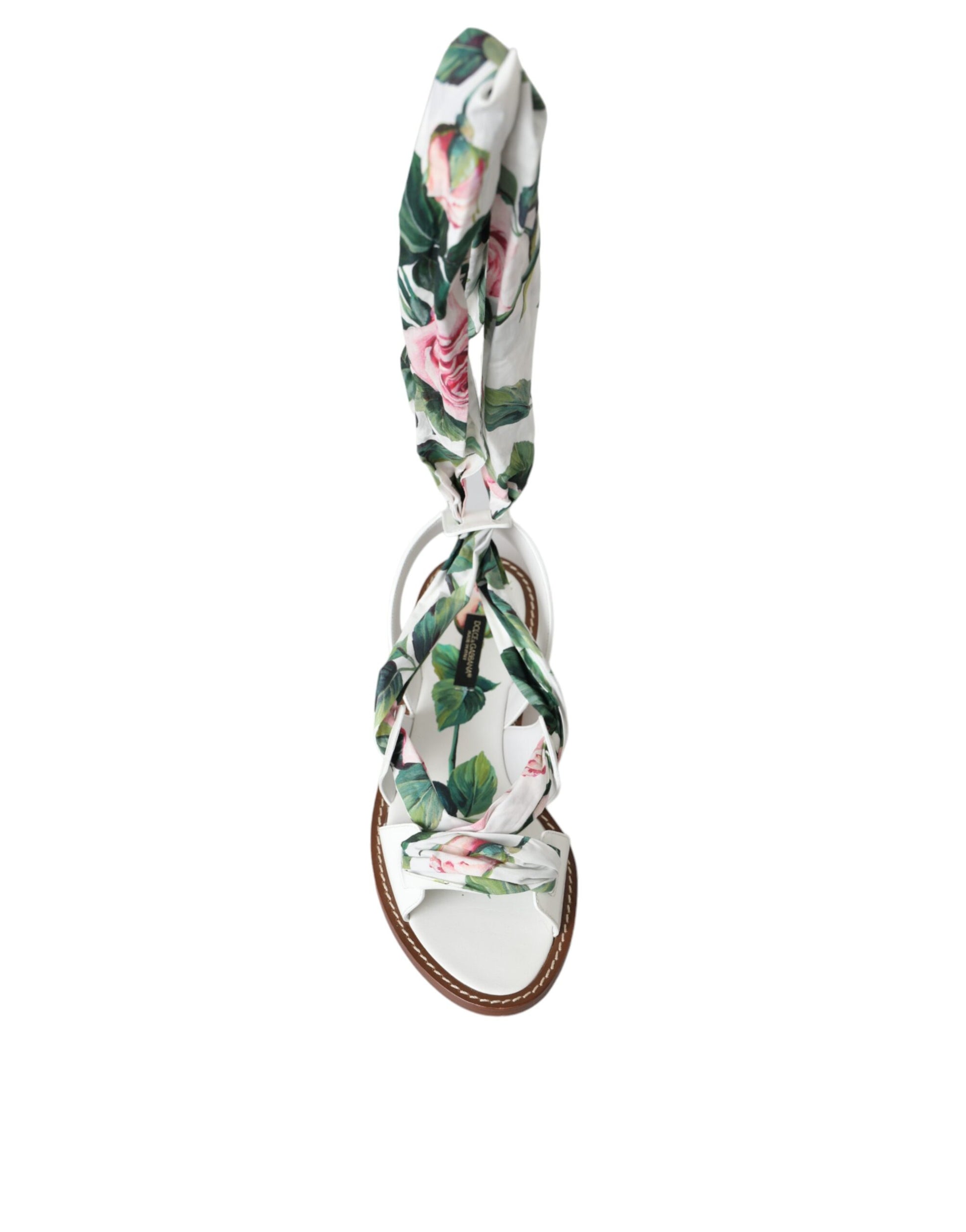 Floral scarf with a twist knot