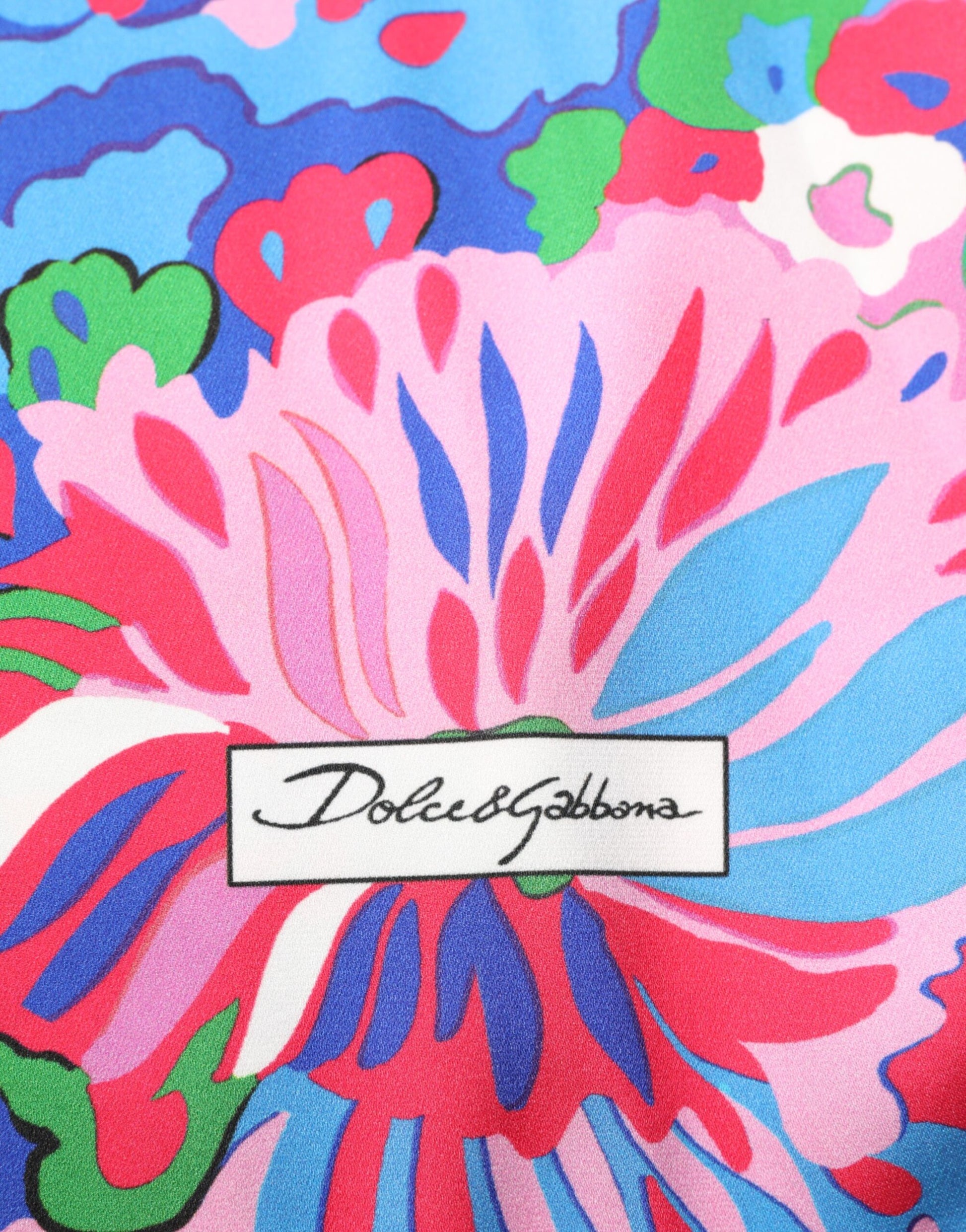 Colorful floral print fabric