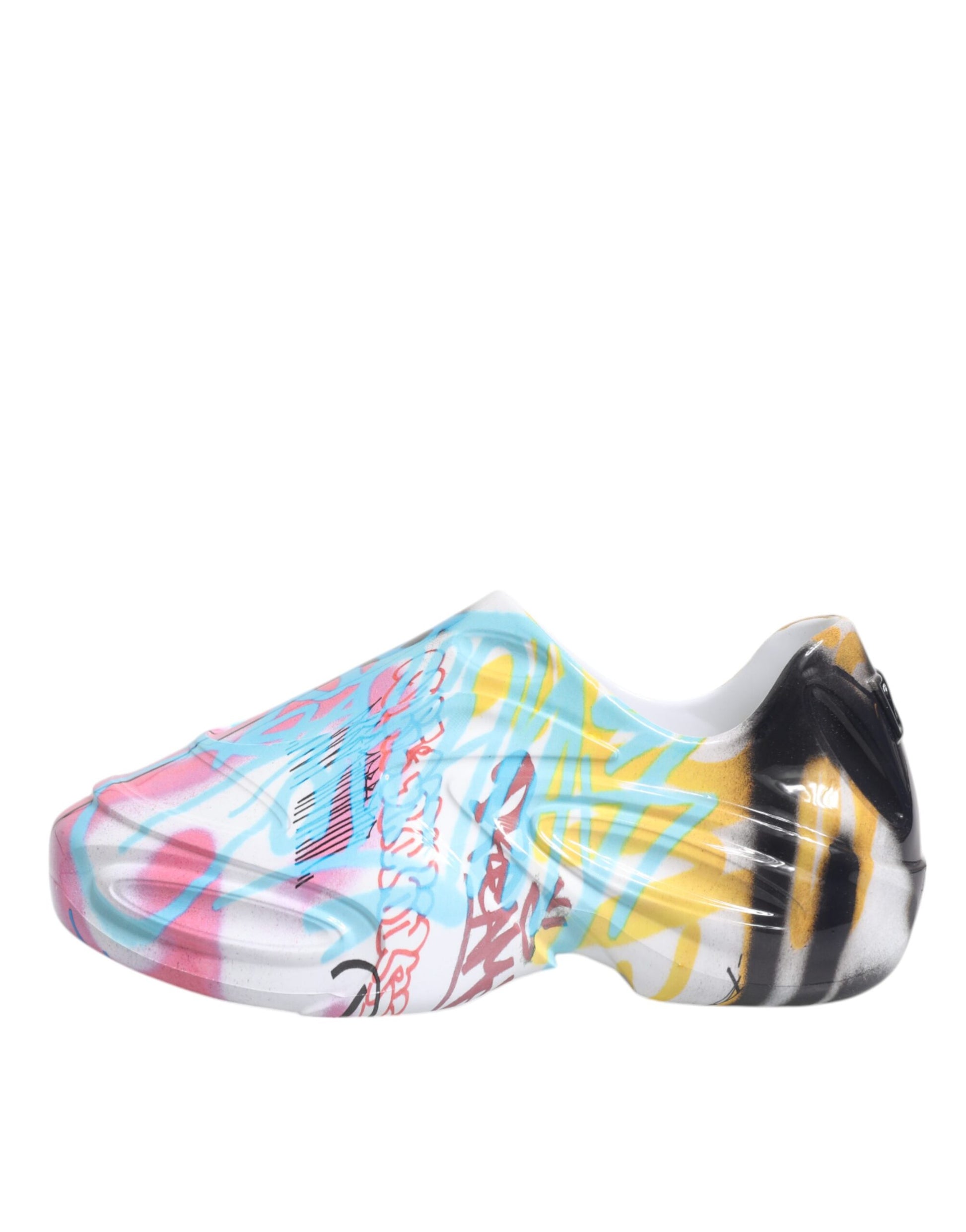 Colorful shoe with graffiti design