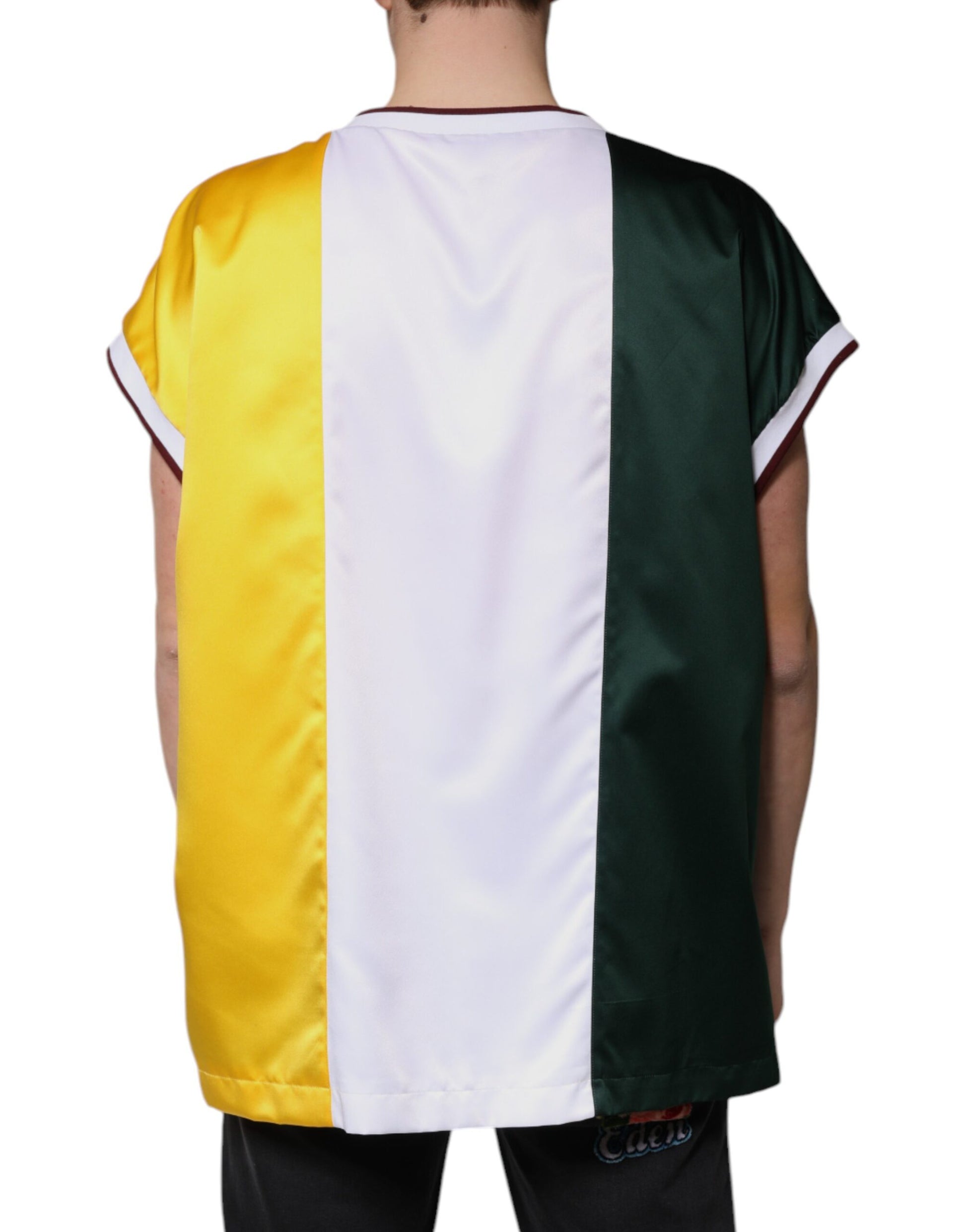 Green, white, and yellow jersey