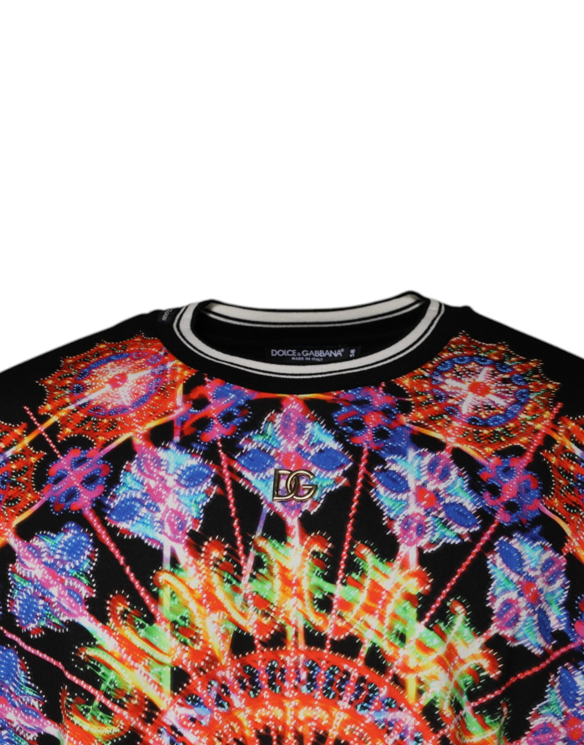 Colorful tie dye shirt with circular patterns