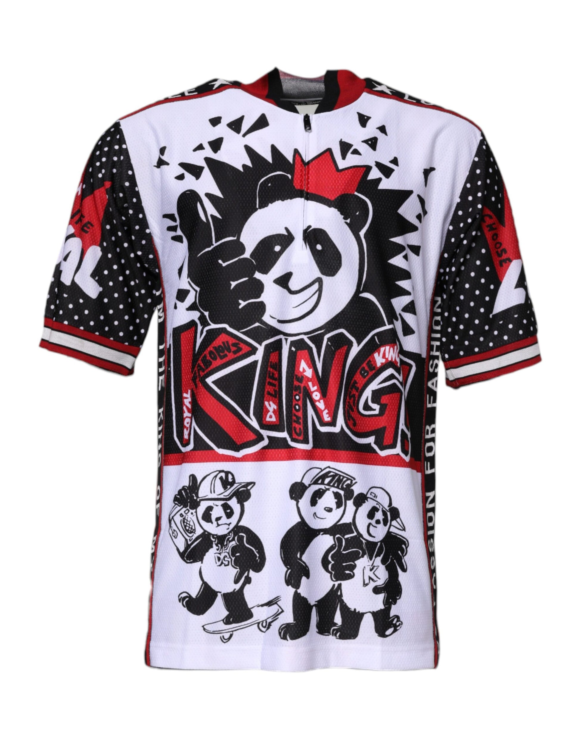 Cycling jersey with panda design