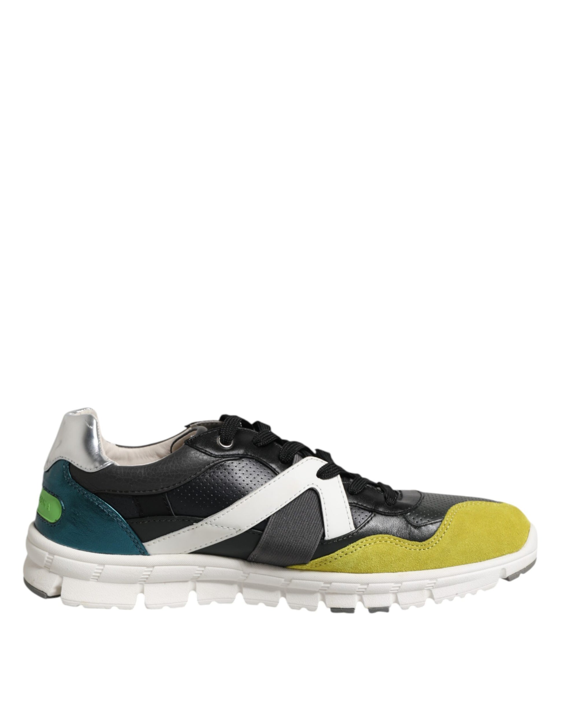 Black and yellow sneaker with white sole