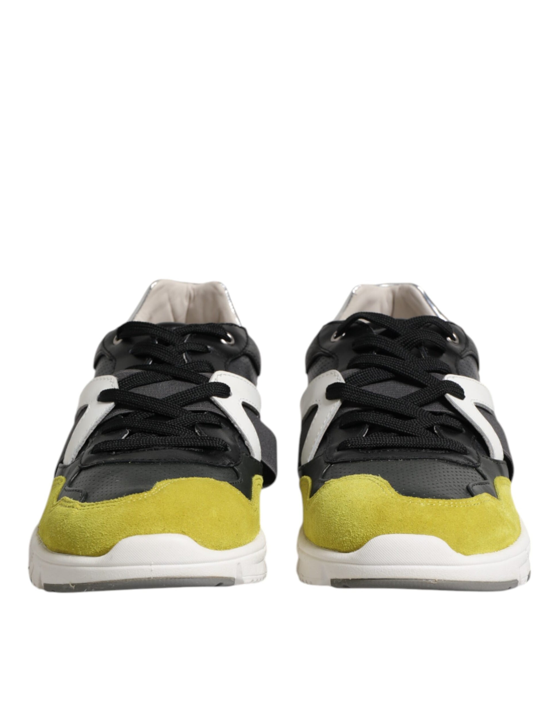 Pair of yellow and black sneakers