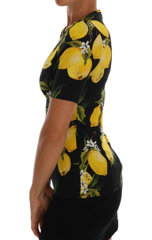 Yellow floral print dress with short sleeves