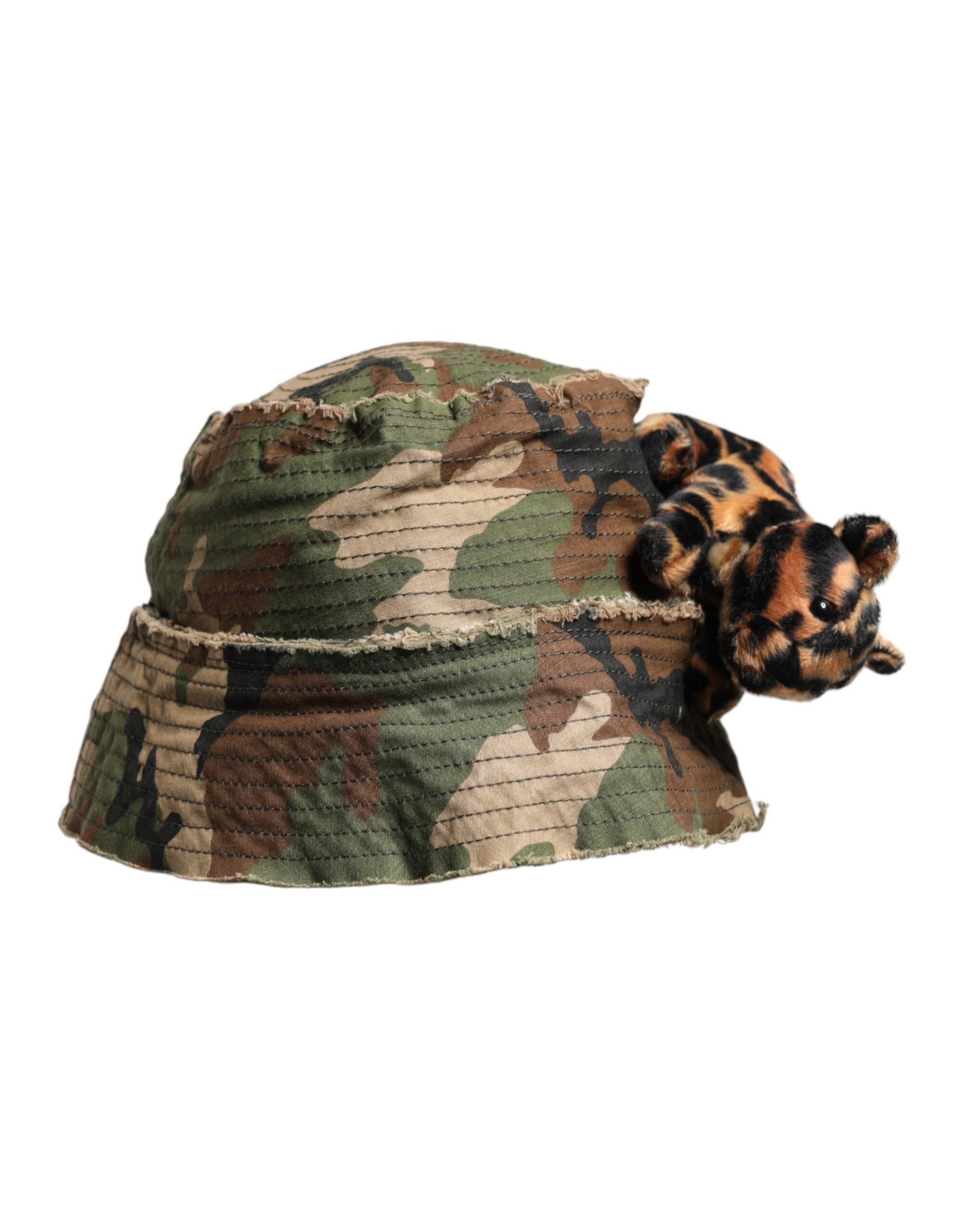 Camouflage hat with ear flaps