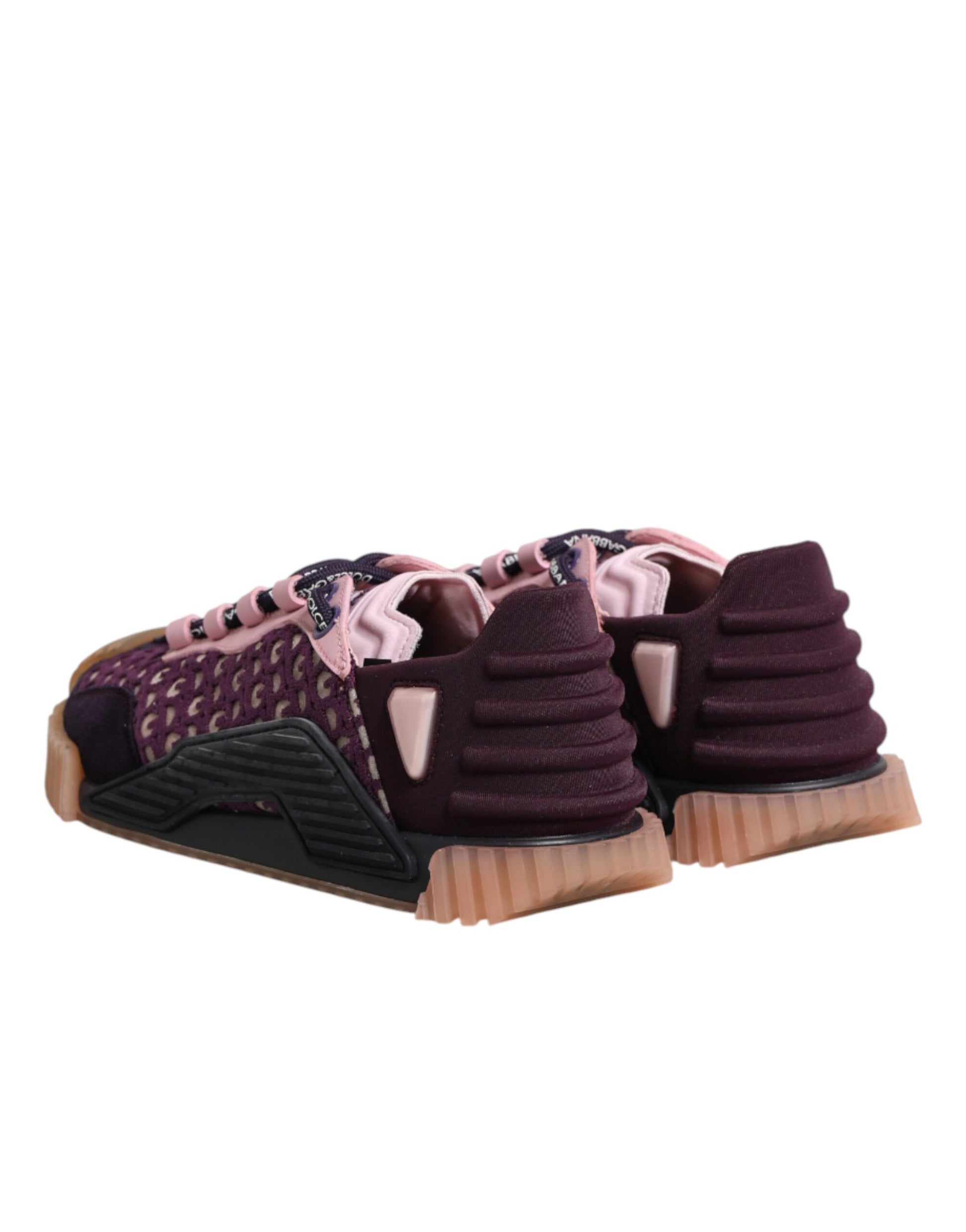 Purple baby shoe with pink laces
