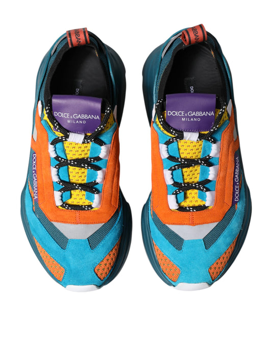 Colorful sneakers with laces